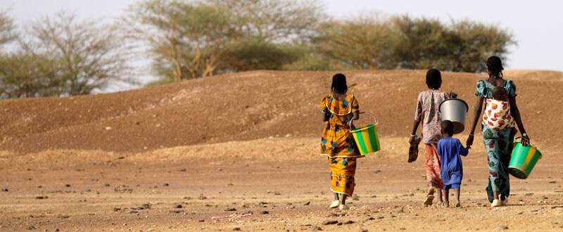 collecting water