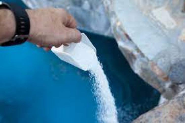 a large amount of brine