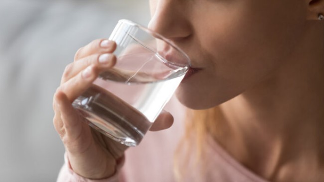Hydrated body and flushed toxins
